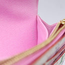 LOUIS VUITTON Multicolor Portefeuille Sarah Wallet White M60667 LV Auth 141338-11