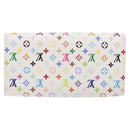 LOUIS VUITTON Multicolor Portefeuille Sarah Wallet White M60667 LV Auth 141338-2