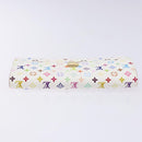 LOUIS VUITTON Multicolor Portefeuille Sarah Wallet White M60667 LV Auth 141338-5