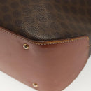 CELINE Macadam Canvas Shoulder Bag PVC Leather Brown Gold Auth 141339-16