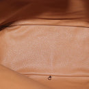 CELINE Macadam Canvas Shoulder Bag PVC Leather Brown Gold Auth 141339-11