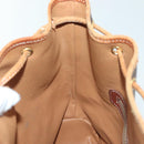 CELINE Macadam Canvas Shoulder Bag PVC Leather Brown Gold Auth 141339-23