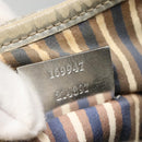 GUCCI GG Canvas Abbey Shoulder Bag Silver 169947 Auth 141344-12