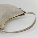GUCCI GG Canvas Abbey Shoulder Bag Silver 169947 Auth 141344-7