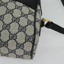 GUCCI GG Supreme Sherry Line Shoulder Bag PVC Navy Gold 001 4071 5 Auth 141349-14