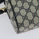 GUCCI GG Supreme Sherry Line Shoulder Bag PVC Navy Gold 001 4071 5 Auth 141349-15