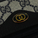 GUCCI GG Supreme Sherry Line Shoulder Bag PVC Navy Gold 001 4071 5 Auth 141349-17