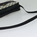 GUCCI GG Supreme Sherry Line Shoulder Bag PVC Navy Gold 001 4071 5 Auth 141349-7