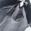 GUCCI GG Canvas Shoulder Bag Black Silver 120841 Auth 141350-18