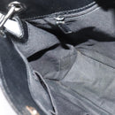 GUCCI GG Canvas Shoulder Bag Black Silver 120841 Auth 141350-19