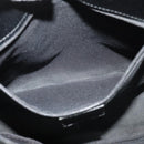 GUCCI GG Canvas Shoulder Bag Black Silver 120841 Auth 141350-11