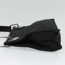 GUCCI GG Canvas Shoulder Bag Black Silver 120841 Auth 141350-3