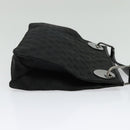 GUCCI GG Canvas Shoulder Bag Black Silver 120841 Auth 141350-4