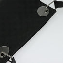 GUCCI GG Canvas Shoulder Bag Black Silver 120841 Auth 141350-6