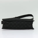 GUCCI GG Canvas Shoulder Bag Black Silver 120841 Auth 141350-5