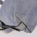 GUCCI Bamboo Hand Bag Leather Blue Gold 232959 Auth 141354-14