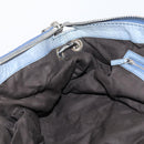 GUCCI Bamboo Hand Bag Leather Blue Gold 232959 Auth 141354-19