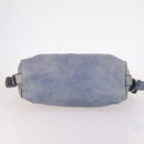 GUCCI Bamboo Hand Bag Leather Blue Gold 232959 Auth 141354-5