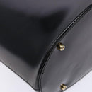 GUCCI Shoulder Bag Enamel Black Gold 001 1448 1814 Auth 141355-11