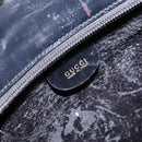 GUCCI Shoulder Bag Enamel Black Gold 001 1448 1814 Auth 141355-16