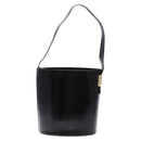 GUCCI Shoulder Bag Enamel Black Gold 001 1448 1814 Auth 141355-3