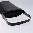 GUCCI Shoulder Bag Enamel Black Gold 001 1448 1814 Auth 141355-7