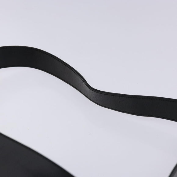 GUCCI Shoulder Bag Enamel Black Gold 001 1448 1814 Auth 141355