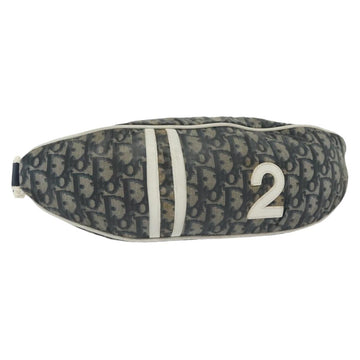 Christian Dior Trotter Canvas Waist bag Nylon Navy Silver Auth 141356