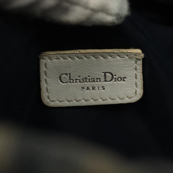 Christian Dior Trotter Canvas Waist bag Nylon Navy Silver Auth 141356A