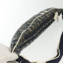 Christian Dior Trotter Canvas Waist bag Nylon Navy Silver Auth 141356-6