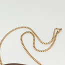 PRADA Chain Kaye Shoulder Bag Velor Beige Gold Auth 141360-10