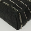 PRADA Hand Bag Canvas Black Auth 141361-16