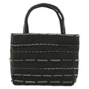 PRADA Hand Bag Canvas Black Auth 141361-13