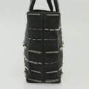 PRADA Hand Bag Canvas Black Auth 141361-4