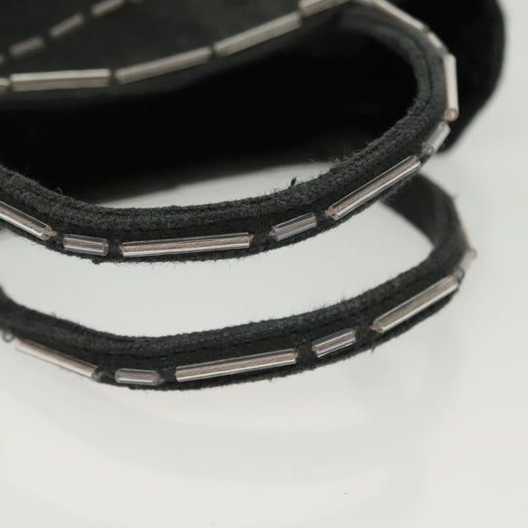 PRADA Hand Bag Canvas Black Auth 141361