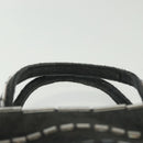 PRADA Hand Bag Canvas Black Auth 141361-8