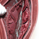 CARTIER Must Line Clutch Bag Leather 5Set Bordeaux Gold Auth 141368-6