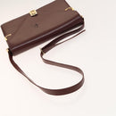 CARTIER Must Line Bag Leather Suede 5Set Bordeaux Auth 141369-10