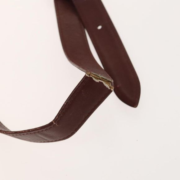 CARTIER Must Line Bag Leather Suede 5Set Bordeaux Auth 141369