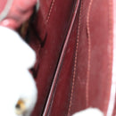 CARTIER Must Line Bag Leather Suede 5Set Bordeaux Auth 141369-18