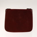 CARTIER Must Line Bag Leather Suede 5Set Bordeaux Auth 141369-2