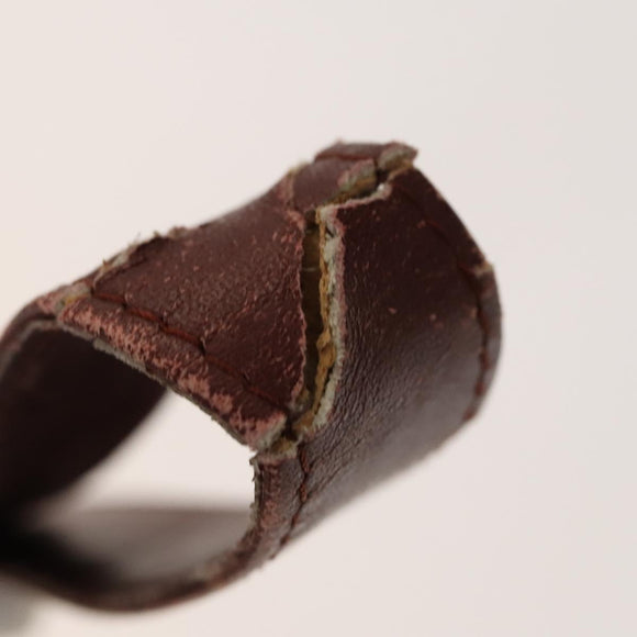 CARTIER Must Line Bag Leather Suede 5Set Bordeaux Auth 141369