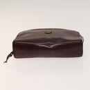 CARTIER Must Line Bag Leather 4Set Bordeaux Auth 141370-11