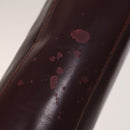 CARTIER Must Line Bag Leather 4Set Bordeaux Auth 141370-12