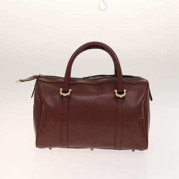 CARTIER Must Line Bag Leather 4Set Bordeaux Auth 141370 - 0