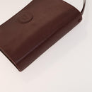 CARTIER Must Line Bag Leather 4Set Bordeaux Auth 141370-22