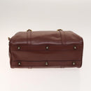 CARTIER Must Line Bag Leather 4Set Bordeaux Auth 141370-5