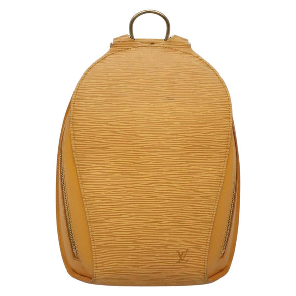 LOUIS VUITTON Epi Mabillon Backpack Yellow M52239 LV Auth 141386