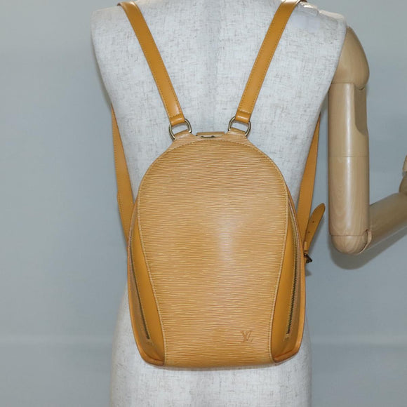 LOUIS VUITTON Epi Mabillon Backpack Yellow M52239 LV Auth 141386