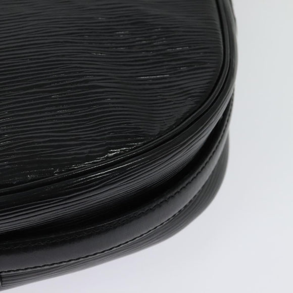 LOUIS VUITTON Epi Jeune Fille MM Shoulder Bag Black M52152 LV Auth 141387